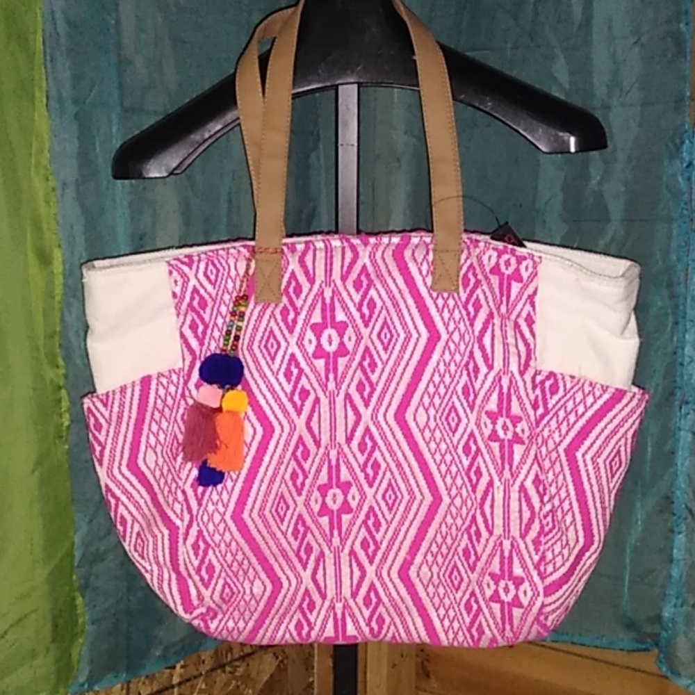 Big beautiful boho ethnic tote